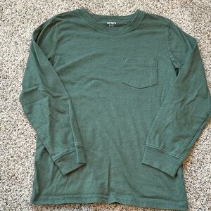 Carter's Forest Green Long Sleeve Boys tee size 8